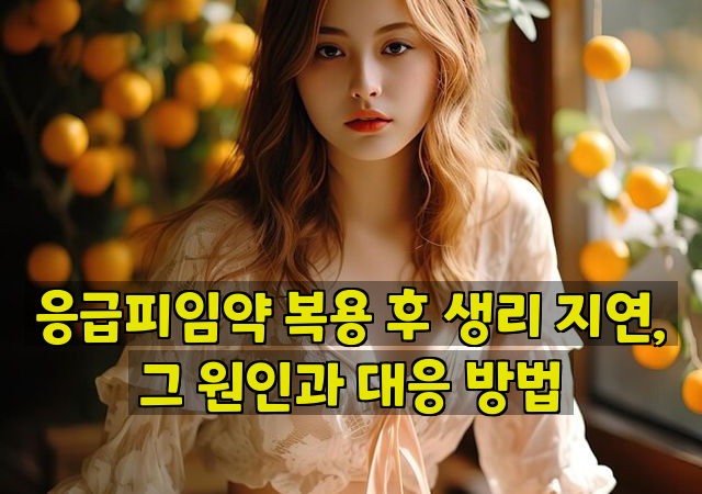 응급피임약 복용 후 생리 지연, 그 원인과 대응 방법